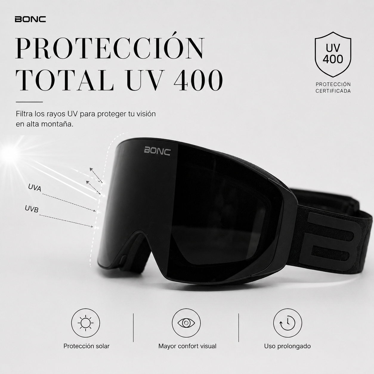 Protecci&oacute;n total UV 400 BONC
